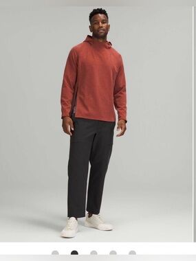 Lululemon GridLiner Fleece Hoodie size Large in Heathered Date Brown